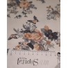 PIQUE FLORAL BEIGE Y GRIS