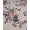 PIQUE FLORAL BEIGE Y GRIS
